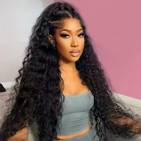 Deep Wave Full Lace Human Hair Wig Sterly 100% Human Hair Wigs