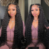 Long Hair Wigs For Women Curly Human Hair Invisible Wigs 180% Density 32-40inch