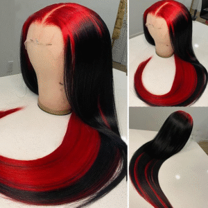 Sterly Highlight Red Human Hair Lace Front Wigs 13X6 Straight Human Hair Wigs for Black Women