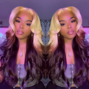 Sterly 250% Density Blonde Ombre Dark Brown 13x6 Straight Lace Front Human Hair Wigs