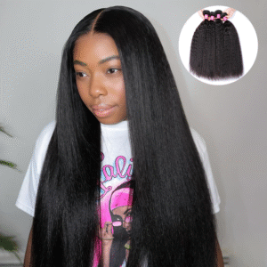 Sterly Hair 3/4 PCS Bundles Deal Brazilian Virgin Hair kinky Straight Bundles Human Hair Extensions
