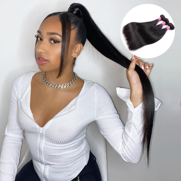 Sterly Hair Straight Hair 3/4PCS Bundles Deal Human Hair Extensions