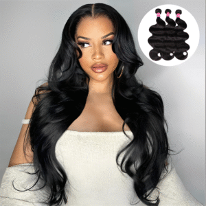 Sterly Hair Brazilian Virgin Hair Body Wave Bundles Human Hair Extensions 3 Bundles / 4 Bundles