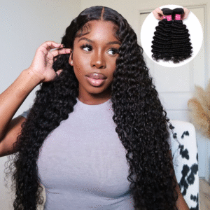 Sterly Hair Brazilian Virgin Hair 3 Bundles / 4 Bundles Deep Wave Bundles Human Hair Extensions