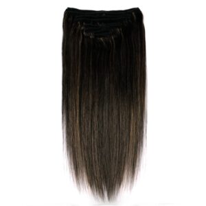 Sterly #F1B/30 Highlight Straight Clip-in Human Hair 8 Pices With 18 Clips 120g