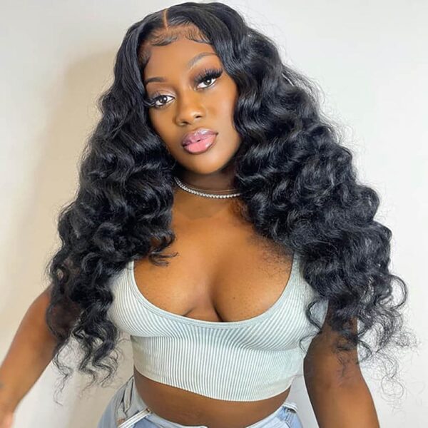 Sterly 5x5 HD Transparent Lace Closure Wigs Human Hair Loose Wave Wig