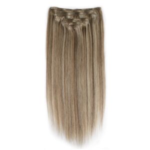 Sterly MT003 Highlight Straight Clip-in Human Hair 8 Pices With 18 Clips 120g