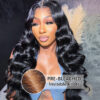 Wear Go Glueless pre-bleached Knots Body Wave 7×5 Pre-cut Lace Human Hair Wig
