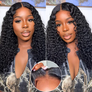 Curly 6×6/7×5 Pre Cut Lace Wigs Pre-bleached Knots Wear Go Glueless Wig