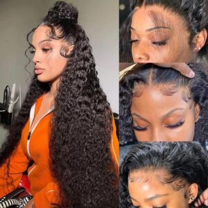 360 Lace Frontal Wigs Deep Wave Human Hair Wigs For Women Sterly Hair