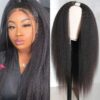 12-32inch Glueless U Part Kinky Straight Hair Wigs