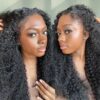 Type 4C Edges Wig | 3c/4a Kinky Curly 5×5/13×6 HD Transparent Lace Human Hair Wigs