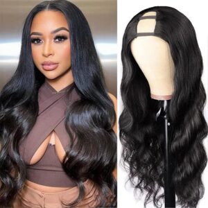 250% Density Glueless U Part body Wave Wigs Human Hair