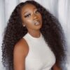 12-32inch Glueless U Part Curly Wave Hair Wigs
