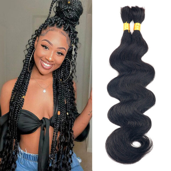 Sterly Body Wave Bulk Human Hair For Braiding No Weft 100g (1 Pack-2 Bundle 50g)