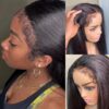 Type 4C Edges Wig | Wear and Go Glueless Curly Baby Hair Straight 13×4/13×6 Human Hair Wigs