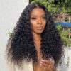 Sterly 4×4 HD Transparent Deep Wave Closure Wigs Human Hair Wigs For Women