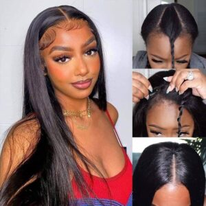 Trendy V Part Straight Hair Wigs Glueless No Leave Out And No Sew In Beginner Friendly